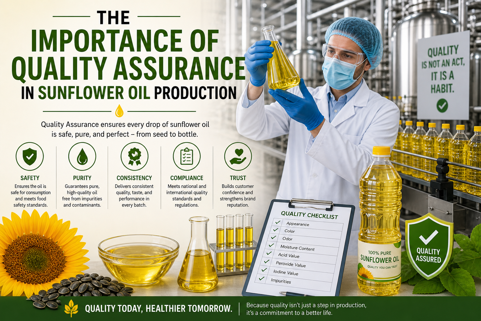 The Importance of Quality Assurance in Sunflower Oil Production