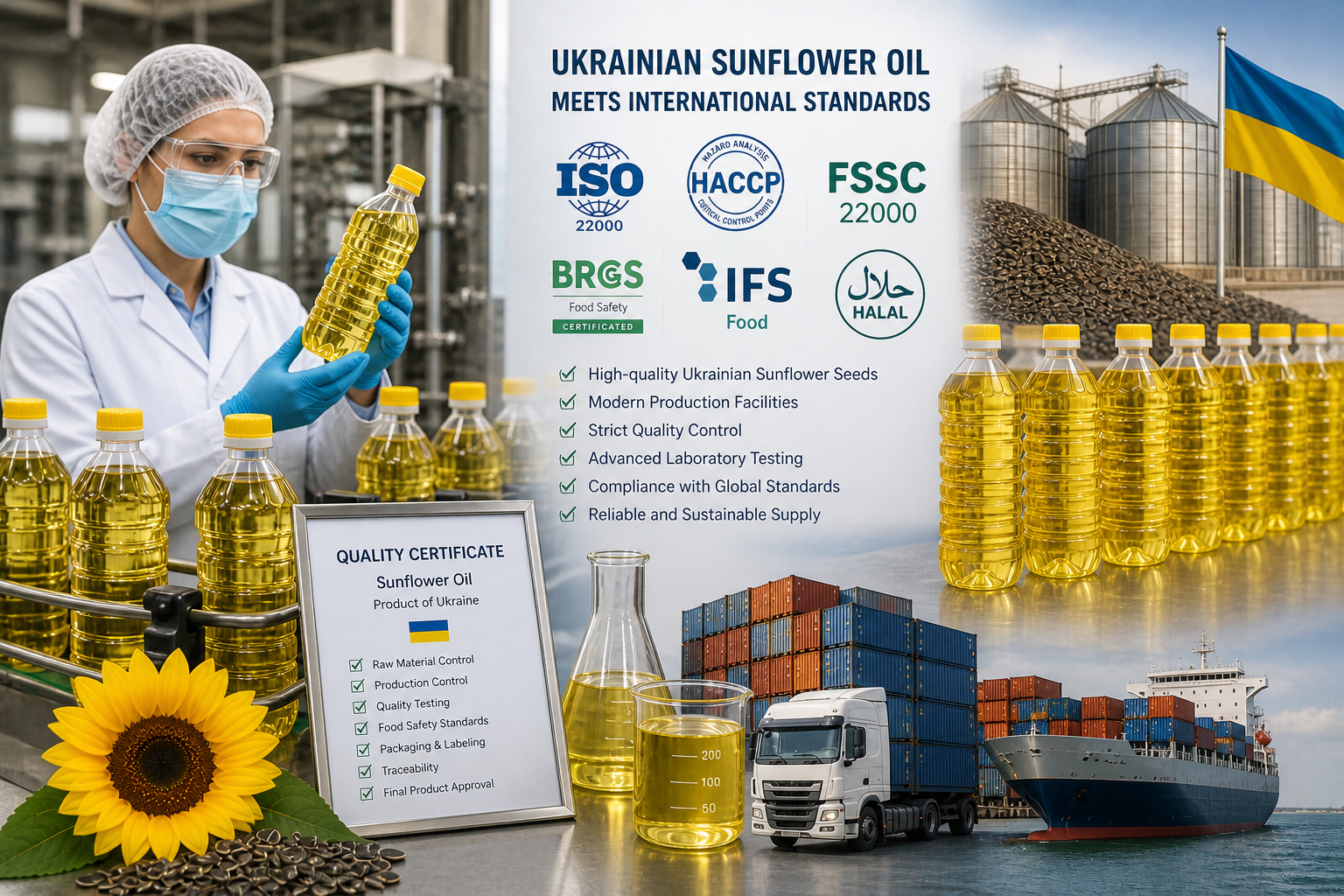 How Ukrainian Sunflower Oil Meets International Standards