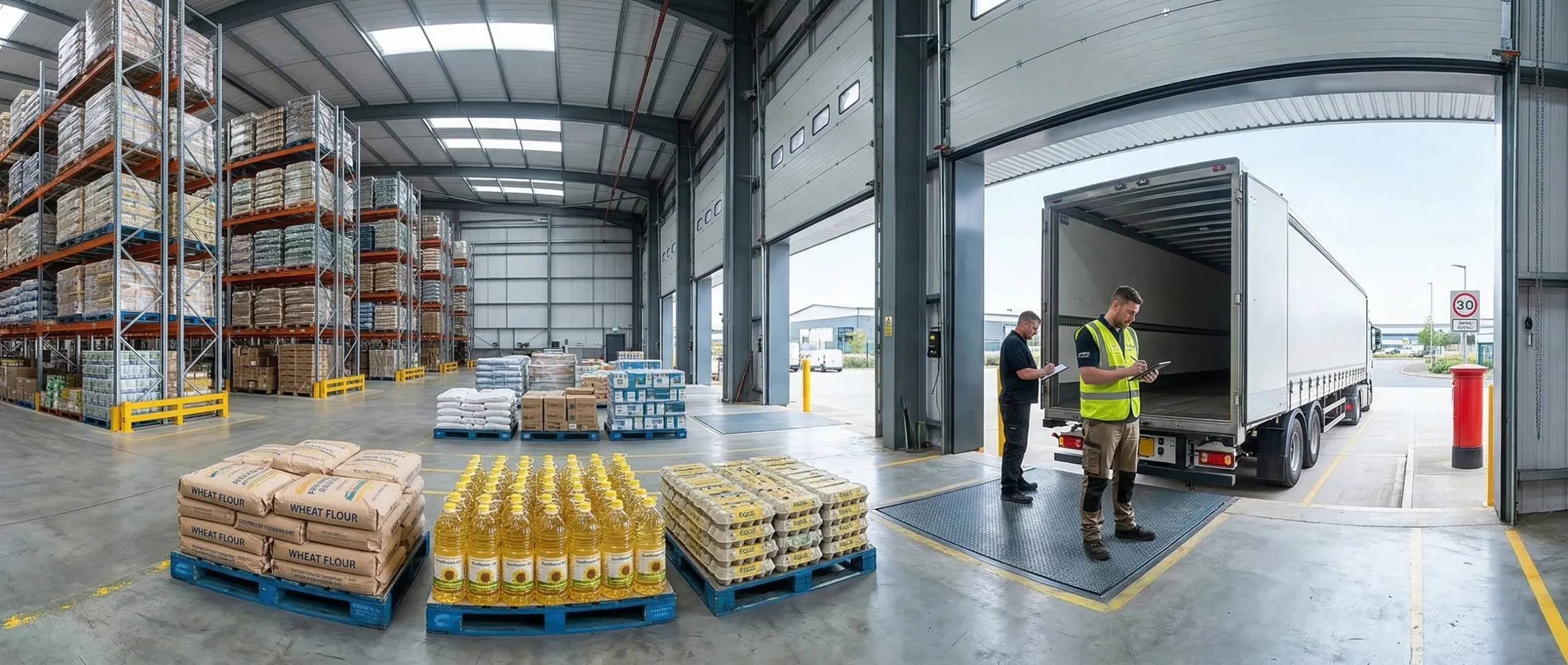 Warehouse loading preparation for sunflower oil export orders