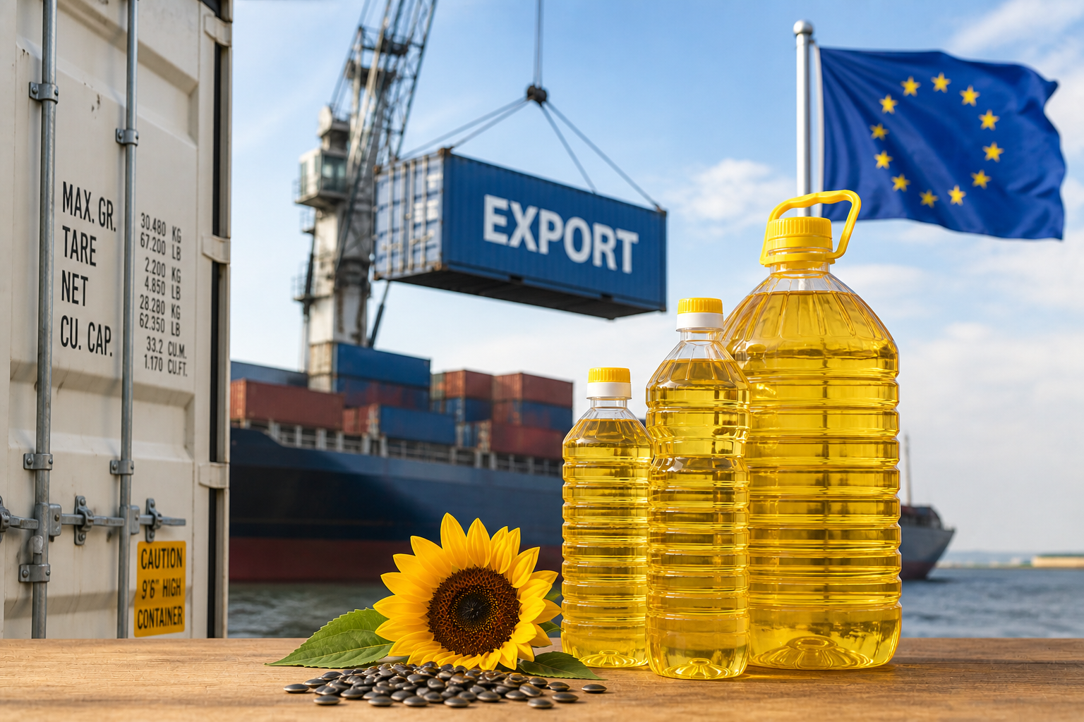 How to Import Sunflower Oil into Europe