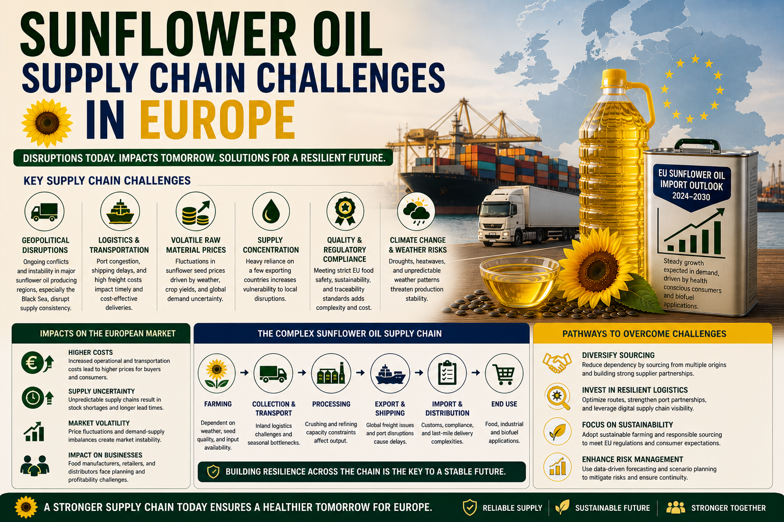 Sunflower Oil Supply Chain Challenges in Europe