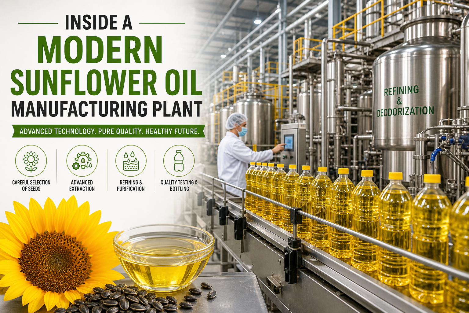 Inside a Modern Sunflower Oil Manufacturing Plant