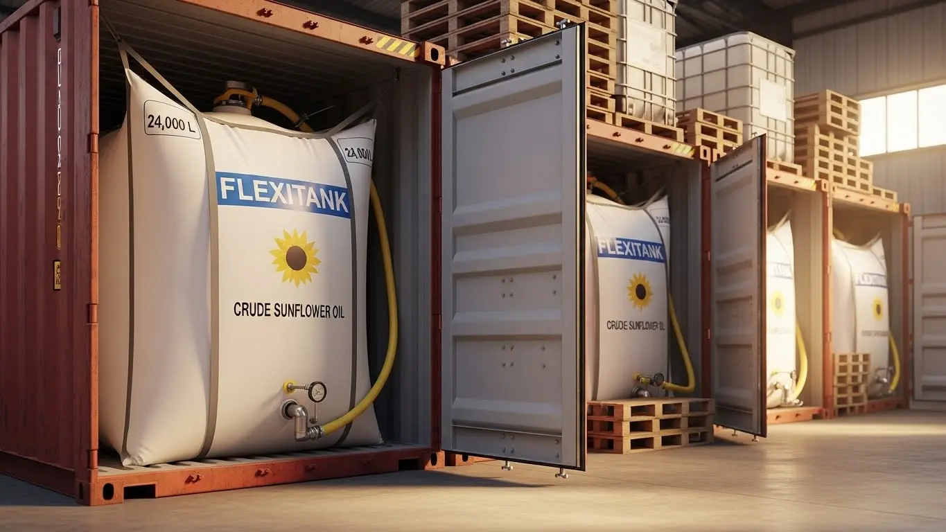 Warehouse and loading coordination for bulk crude sunflower oil