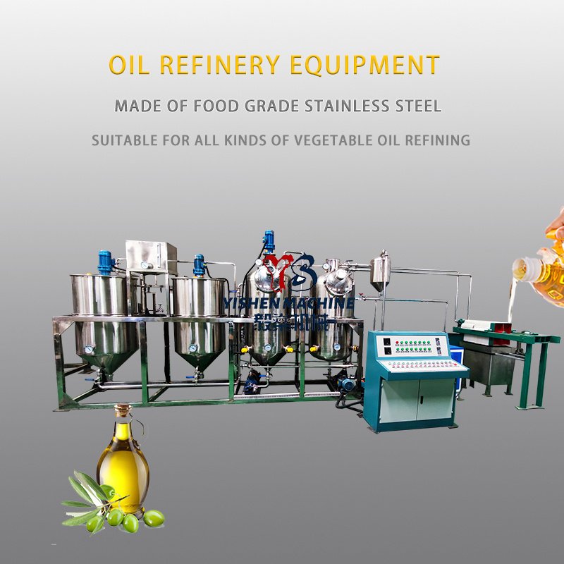 Stainless steel equipment used for refining sunflower oil